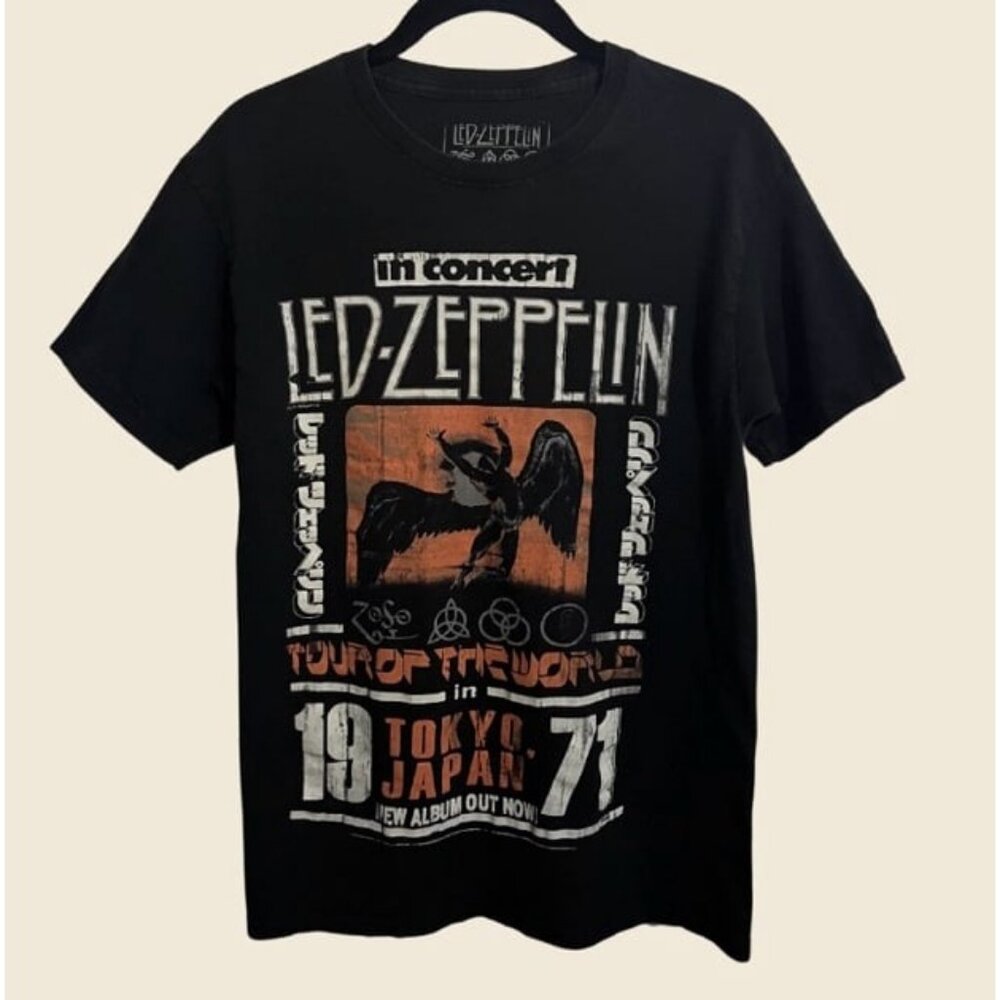 LED ZEPPELIN In Concert Tokyo Japan 1971 T-Shirt Size XS